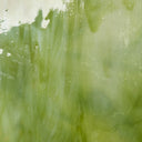 Glass Sheet Green Streaky w/ multi colors