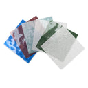 Assorted Set of Six - 12" x 12" Cathedral Glass