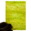 Rippled Glass Sheet Green Streaky w/ Multi Colors and Iridescent Finish