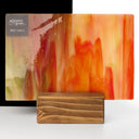 Glass Sheet Mixed Colors Streaky w/ Red/White/Yellow