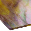 Glass Sheet Mixed Colors Streaky w/ Iridescent Finish
