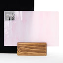 Glass Sheet Pink with White Streaky