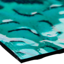 Iridescent Finish Glass Sheet Blue Cathedral with Flemish Texture