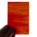 Glass Sheet Red Steaky w/ Shades of Red and White