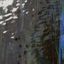 Rippled Glass Sheet Mixed Colors Streaky w/ Multi Colors