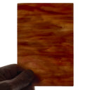 Glass Sheet Red Steaky w/ Multi Colors