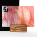 Glass Sheet Red and White Streaky