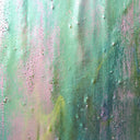 Glass Sheet Green/Blue Streaky w/ Yellow/White and Iridescent Finish