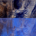 Rippled Glass Sheet Mixed Colors Streaky w/ Multi Colors