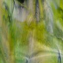 Iridescent Finish Glass Sheet Green Colors Streaky w/ Multi Colors