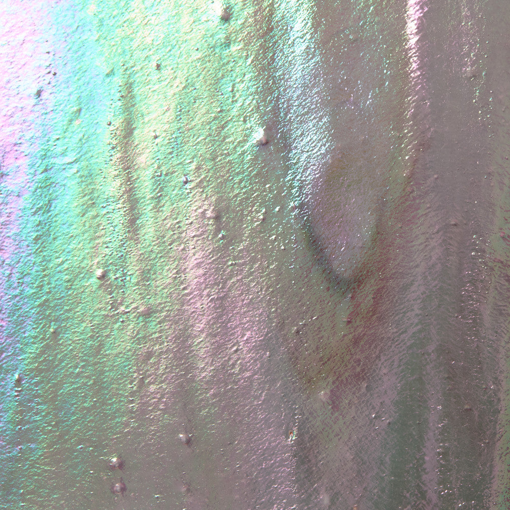 Steaky Color Glass Sheet Pink Streaky w/ Multi Colors and Iridescent Finish ...