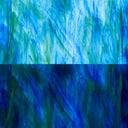 Glass Sheet Green Streaky w/ multi colors
