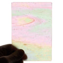 Glass Sheet Pink Streaky w/ Multi Colors and Iridescent Finish