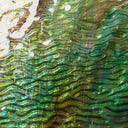 Glass Sheet Green with Ripple Texture
