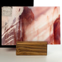 Glass Sheet Red Streaky w/ Pink, White