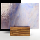 Glass Sheet Blue Streaky w/ Multi Colors and Iridescent Finish