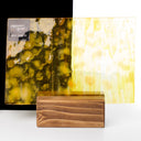 Glass Sheet Orange Mottled with white streaky