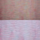 Rippled Glass Sheet Pink Streaky w/ White and Iridescent Finish