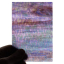 Rippled Glass Sheet Purple Streaky w/ Multi Colors and Iridescent Finish