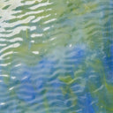Rippled Glass Sheet Mixed Colors Streaky w/ Multi Colors
