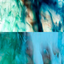 Glass Sheet Blue Streaky with Flemish Texture