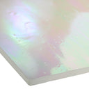Glass Sheet White, clear & light pastel colors streaky w/ iridescent