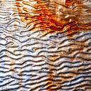 Rippled Glass Sheet Mixed Colors Streaky w/ Multi Colors
