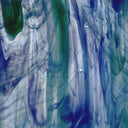 Glass Sheet Blue Colors Streaky w/ Multi Colors