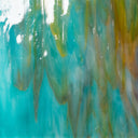 Glass Sheet Blue Streaky w/ Multi Color