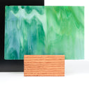 Glass Sheet Green Swirl