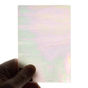 Glass Sheet White, clear & light pastel colors streaky w/ iridescent