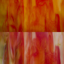 Glass Sheet Mixed Colors Streaky w/ Red/White/Yellow