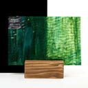 Ripple Glass Sheet Mixed Green and Blue Streaky