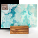 Glass Sheet Mixed Colors Mottled w/ Aqua/Pink/White Streaky
