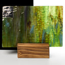 Rippled Glass Sheet Mixed Colors Streaky w/ Multi Colors