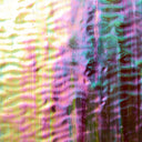 Rippled Glass Sheet Red Streaky w/ Multi Colors and Iridescent Finish