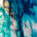 Glass Sheet Blue Streaky with Flemish Texture