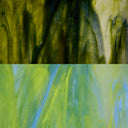 Glass Sheet Mixed Colors Streaky w/ Multi Colors