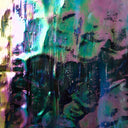 Iridescent Finish Flemish Glass Sheet Mixed Colors Streaky w/ Multi Colors