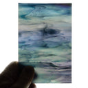 Iridescent Glass Sheet Mixed Colors Streaky w/ Multi Colors