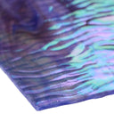 Rippled Glass Sheet Purple Streaky w/ Multi Colors and Iridescent Finish