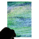 Glass Sheet Green Streaky with Ripple Texture