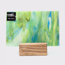 Rippled Glass Sheet Mixed Colors Streaky w/ Multi Colors