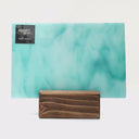 Glass Sheet Green Streaky w/ multi colors