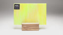 Glass Sheet Mixed Colors Streaky w/ Yellow/Green/White and Iridescent Finish