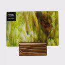 Glass Sheet Green Streaky w/ Multi Colors and Iridescent Finish