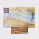 Glass Sheet Mixed Colors Streaky w/ Orange and Aqua