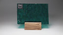 Iridescent Finish Glass Sheet Blue Cathedral with Flemish Texture