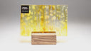 Glass Sheet Orange Mottled with white streaky