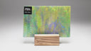 Rippled Glass Sheet Green Streaky w/ Multi Colors and Iridescent Finish